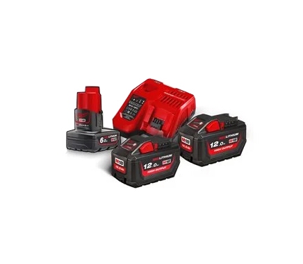 <div>CARGADOR +2 BATERIAS 18V-12AH + 1 BATERIA 12V-6AH</div>