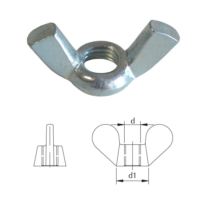 <div>TUERCA DIN315 MARIPOSA ZINC</div>