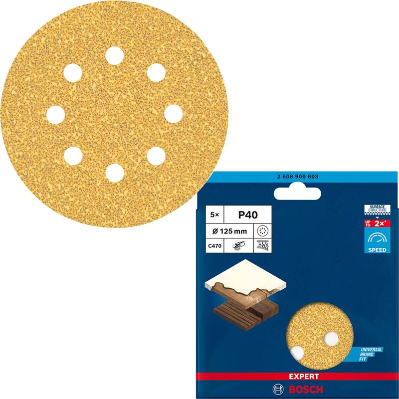 <div>LIJA EXCEN. WOOD-PAINT EXPERT 125 GR 40 2608900803</div>