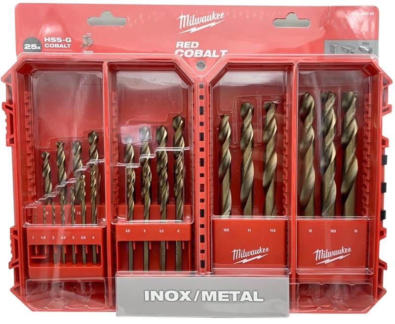 <div>BROCA METAL HSS-CO JUEGO 25PZ. MILWAUKEE</div>