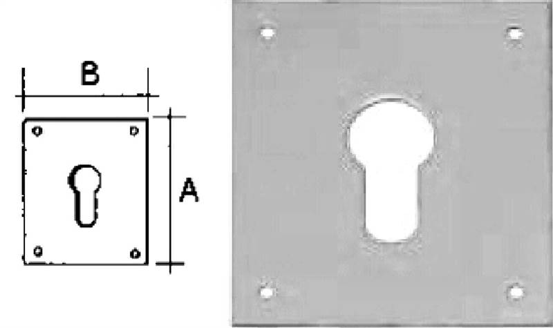 <div>BOCALLAVE PLACA PERA 75 X 65 INOX</div>