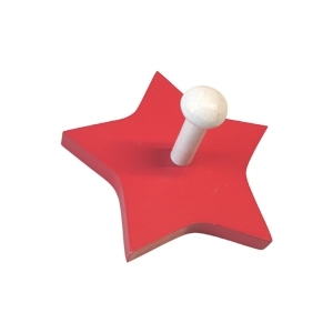 <div>PERCHA MADERA 1 ESTRELLA LACA ROJA 909RJ</div>