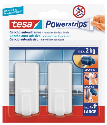 <div>PERCHA ADHESIVA TESA POWERSTRIPS BLANCA</div>