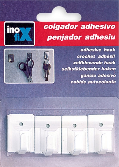 <div>PERCHA ADHESIVA MINI 26X18 BLANCA</div>