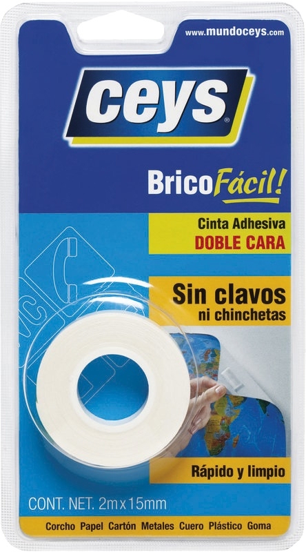 <div>CINTA DOS CARAS CEYS 15MM X 2M</div>