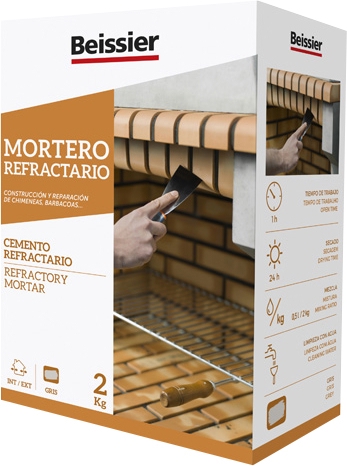 <div>MORTERO REFRACTARIO 2KG BEISSIER</div>