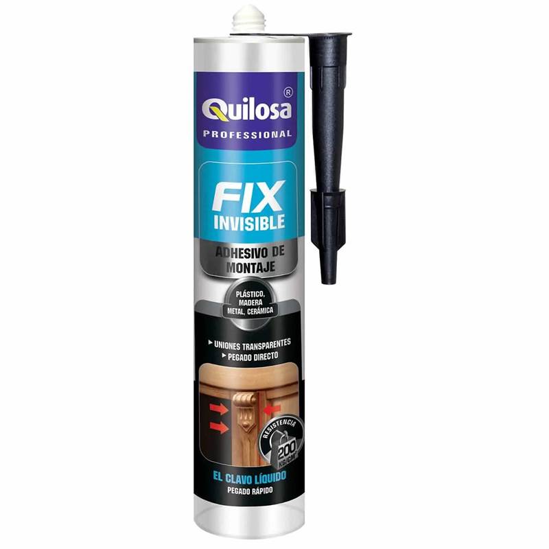 <div>ADHESIVO DE MONTAJE FIX INVISIBLE CARTUCHO QUILOSA</div>