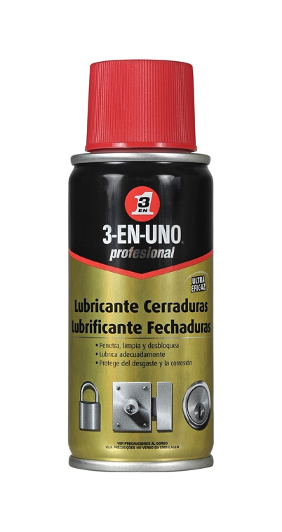 <div>SPRAY LUBRICANTE CERRADURAS 3-EN-UNO 100ML</div>