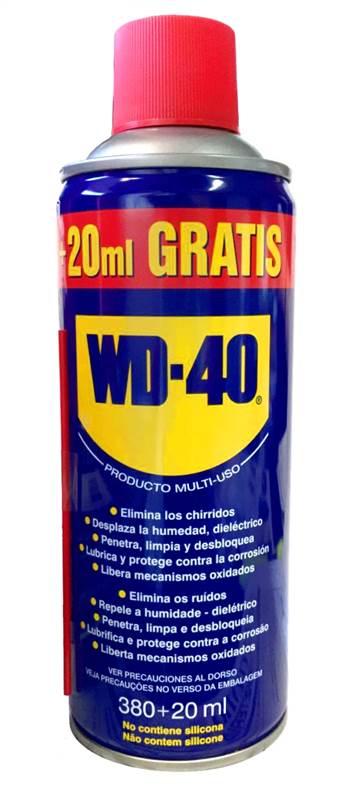 <div>SPRAY LUBRICANTE WD-40 400ML (380+20ML)</div>
