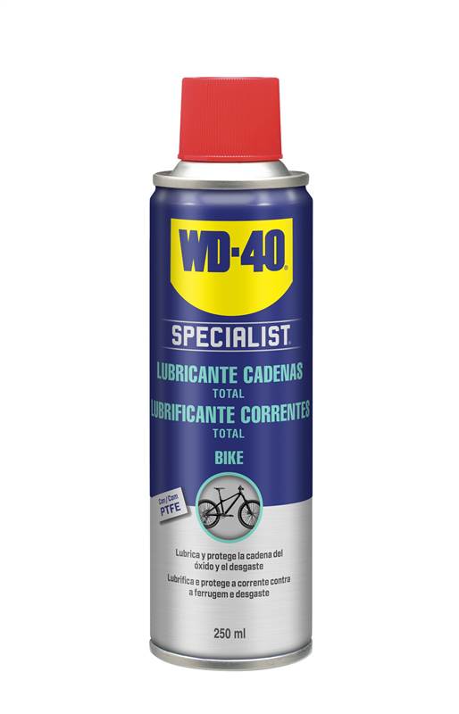 <div>SPRAY BIKE LUBRICANTE CADENAS TOTAL WD-40 250ML</div>