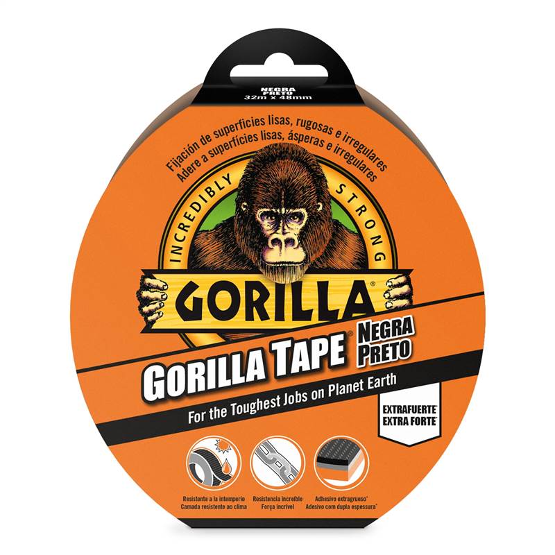 <div>CINTA AMERICANA NEGRA GORILLA 48MM X 32M</div>