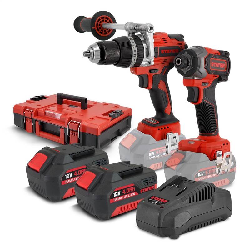 <div>TALADRO STAYER 18V  80NM + ATORNILLA IMPAC 1/4</div>