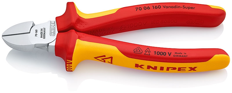 <div>ALICATE CORTE DIAGON KNIPEX 1000V 160 7006160</div>