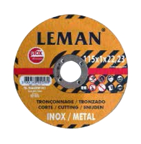 <div>DISCO INOX 115 LOTE 5U. LEMAN NARANJA</div>