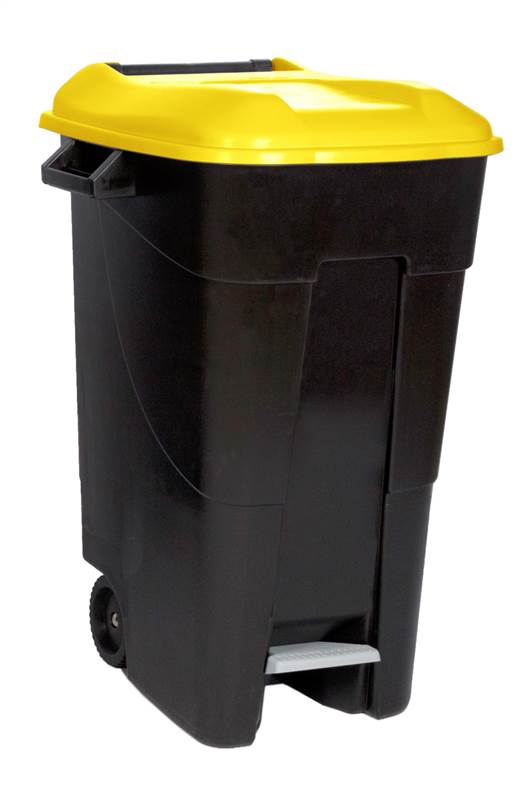 <div>CUBO SELECTIVO 120L PEDAL AMARILLO 423017</div>