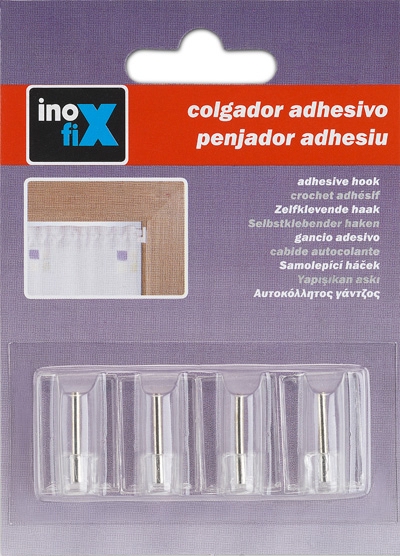 <div>COLGADOR ADHESIVO PARA VISILLO TRANSPARENTE</div>