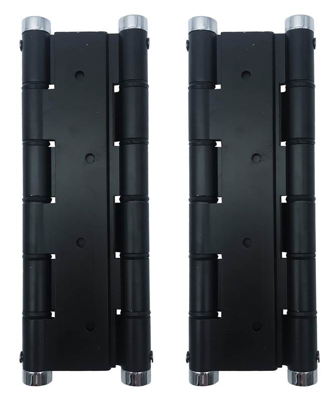 <div>BISAGRA DOBLE ACCION 180X80 ALUM.NEGRA (JGO 2U)</div>