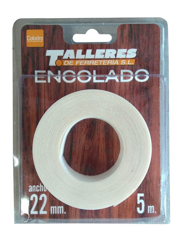 <div>CANTO ENCOLADO 22MM X 5M BLANCO BLISTER</div>