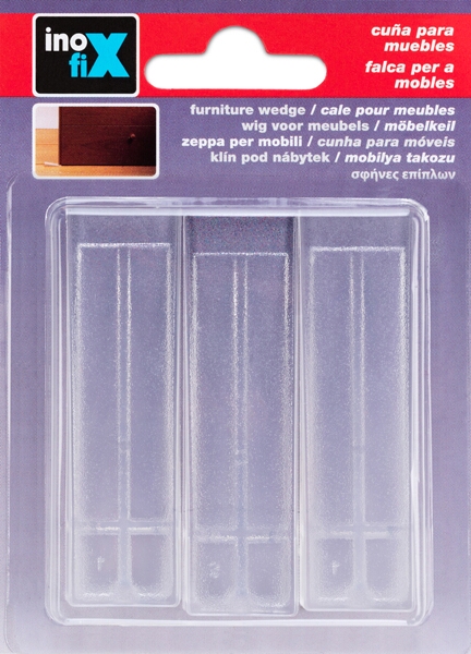 <div>CUÑA PUERTA PLASTICO TRANSPARENTE 3UND</div>