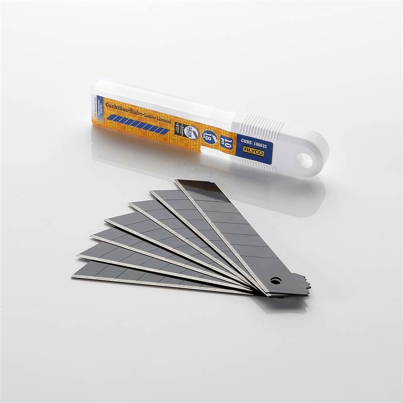 <div>CUCHILLA CUTTER 18MM SK2H ALYCO (10UND)</div>