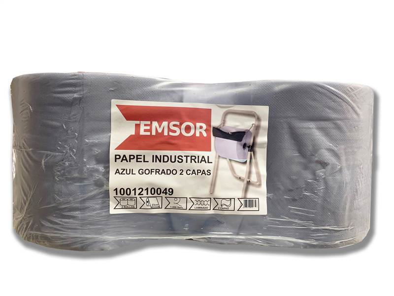 <div>PAPEL INDUSTRIAL AZUL GOFRADO 2 CAPAS (2 UND)</div>