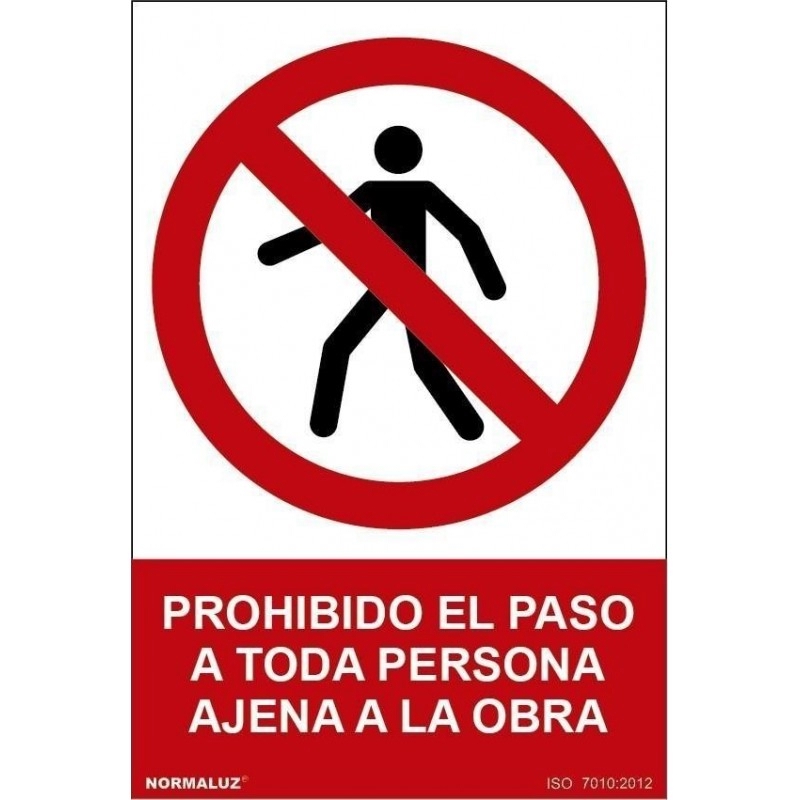 <div>SEÑAL PROHIBIDO PASO AJENA OBRA 300X400MM</div>