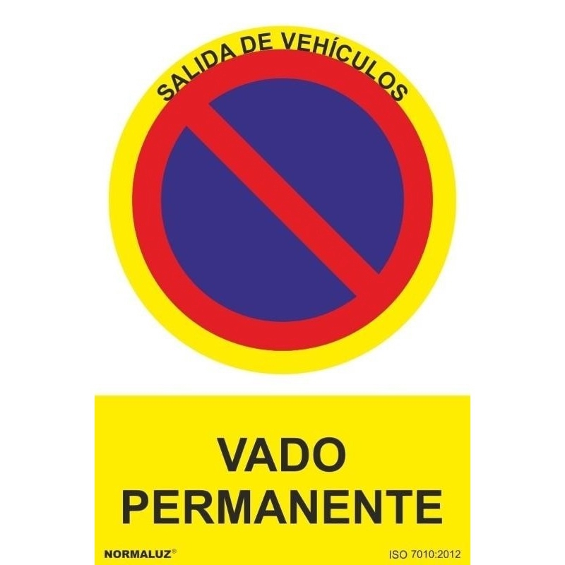 <div>SEÑAL VADO PERMANENTE 300X400MM</div>