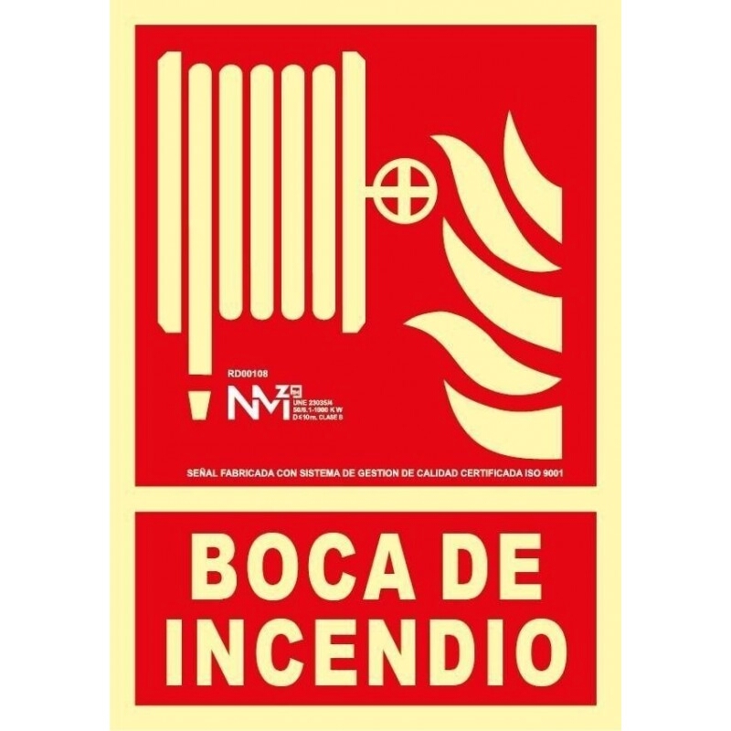 <div>SEÑAL FOTOLUM. BOCA DE INCENDIO ( BIE ) 210X300MM</div>