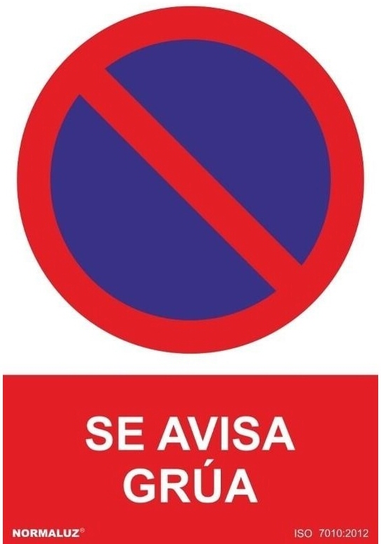 <div>SEÑAL PROHIBIDO APARCAR SE AVISA GRUA 300X400MM</div>