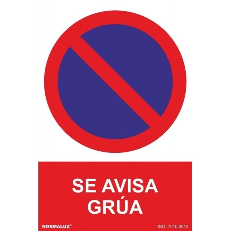 <div>SEÑAL PROHIBIDO APARCAR SE AVISA GRUA 210X300MM</div>