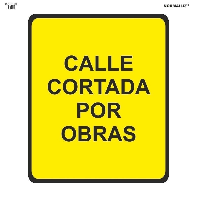 <div>SEÑAL BOLSA CALLE CORTADA PLASTICO</div>