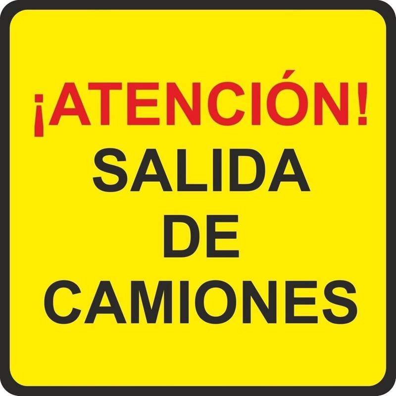 <div>SEÑAL VIAL METALICA SALIDA CAMIONES 500X500MM</div>