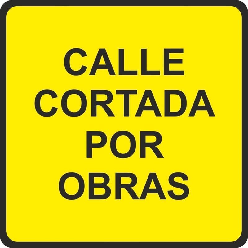 <div>SEÑAL VIAL METALICA CALLE CORTADA OBRA 500X500MM</div>