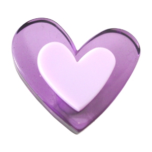 <div>POMO MUEBLE CORAZON MORADO 37MM 666MO</div>