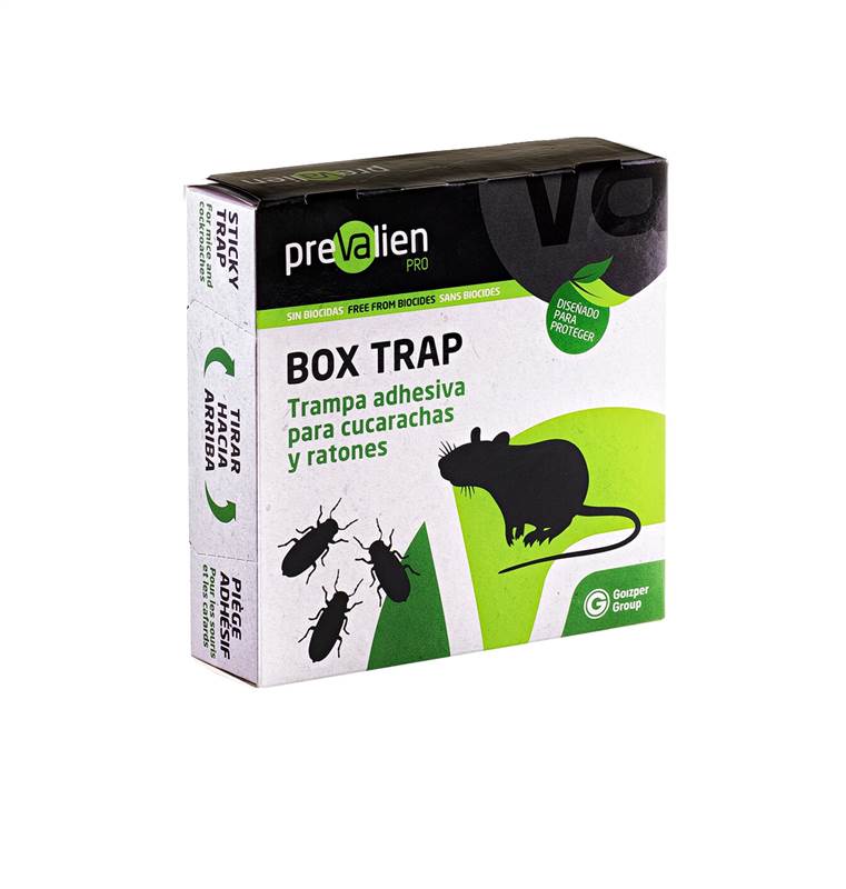 <div>TRAMPA ADHESIVA BOX TRAP PREVALIAN CUCARACHA-RATON</div>