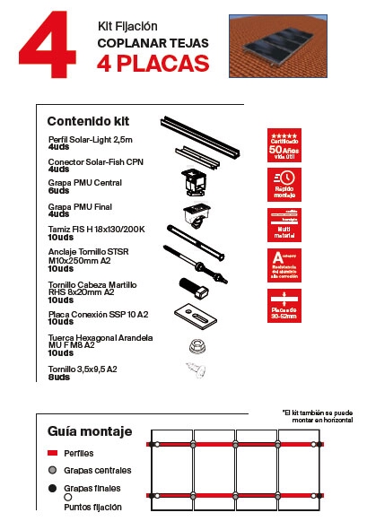 <div>SOLAR KIT COPLANAR 4 MODULOS</div>