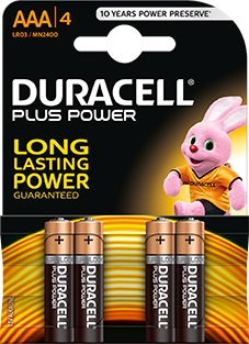 <div>PILA ALCALINA DURACELL AAA LR-03 PLUS POWER</div>