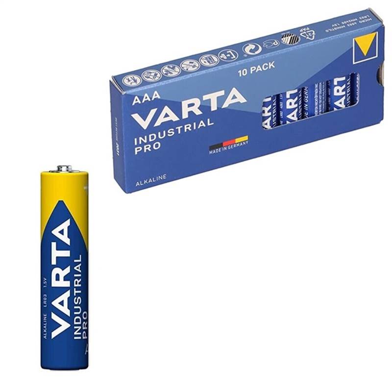 <div>PILA ALCALINA VARTA AAA INDUST. PRO LR03 CAJA 10U.</div>