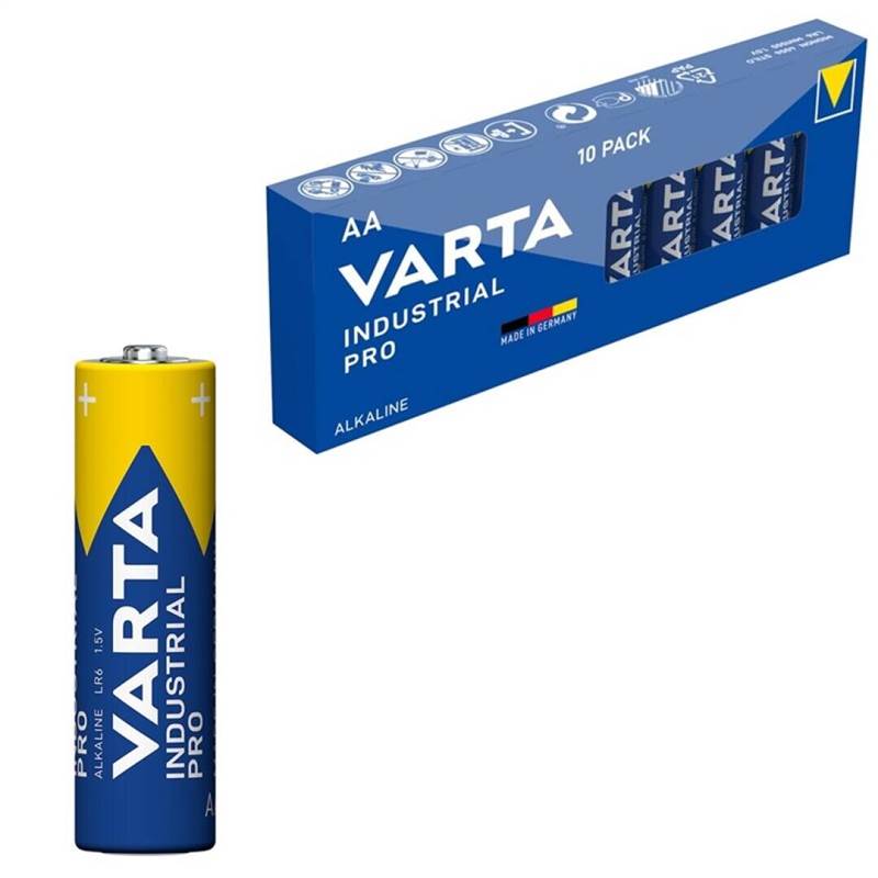 <div>PILA ALCALINA VARTA AA INDUST. PRO LR06 CAJA 10U.</div>