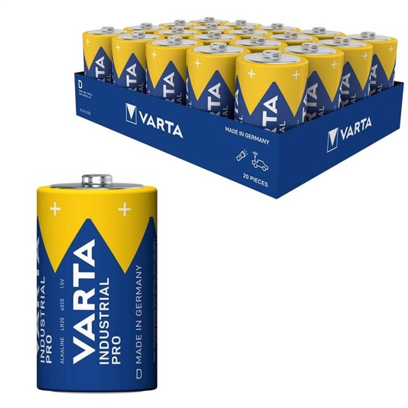 <div>PILA ALCALINA VARTA LR20 INDUST. PRO CAJA 20U.</div>