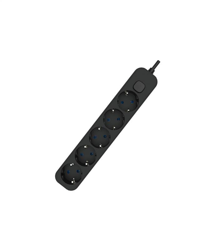 <div>BASE 5 T/T C/CABLE 1,5 MTS + INTERRUP. NEGRA</div>