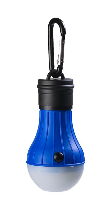 <div>LINTERNA BOMBILLA LED 2 POSICION AZUL C/MOSQUET.</div>