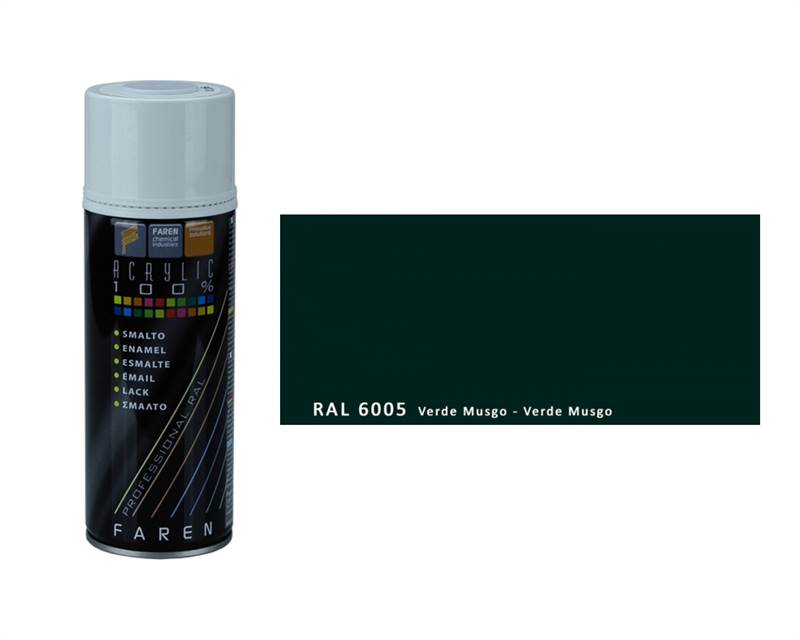 <div>SPRAY PINTURA VERDE MUSGO RAL6005 400ML FAREN</div>