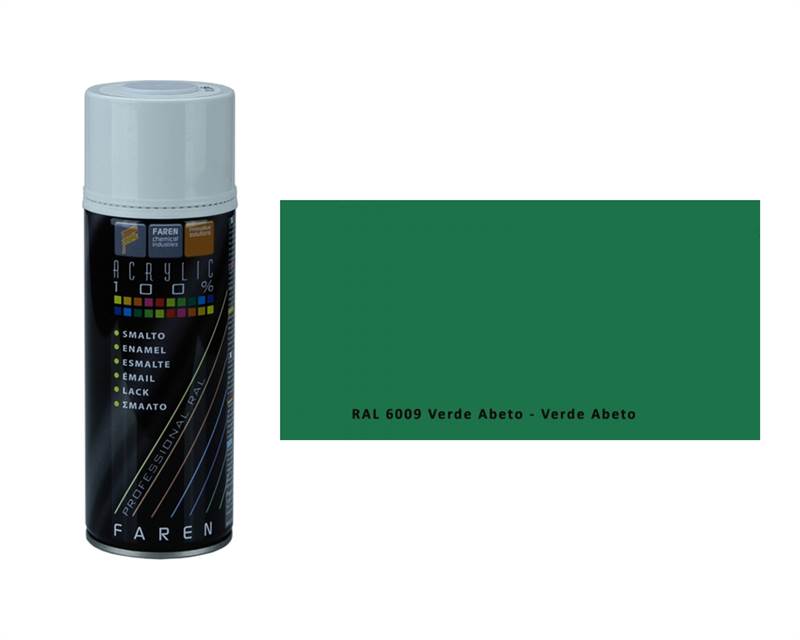 <div>SPRAY PINTURA VERDE ABETO RAL6009 400ML FAREN</div>