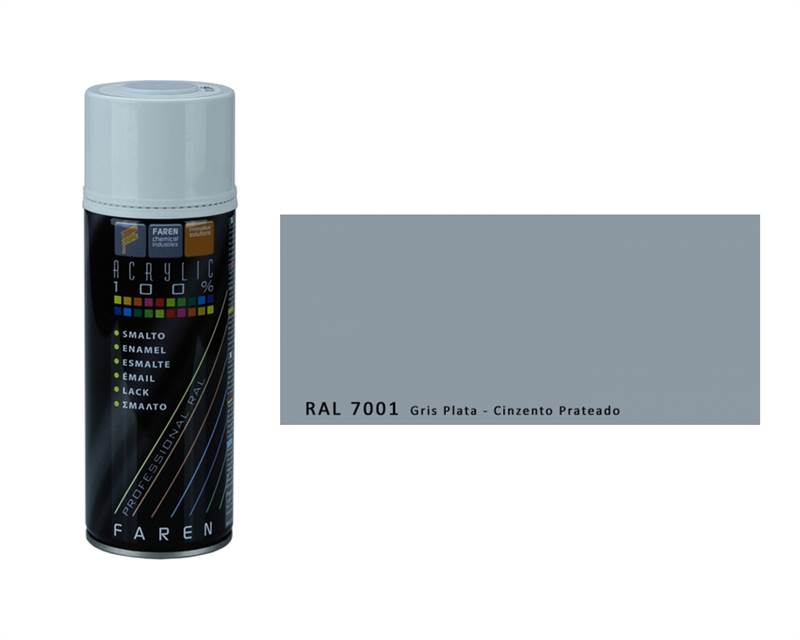 <div>SPRAY PINTURA GRIS PLATA RAL7001 400ML FAREN</div>