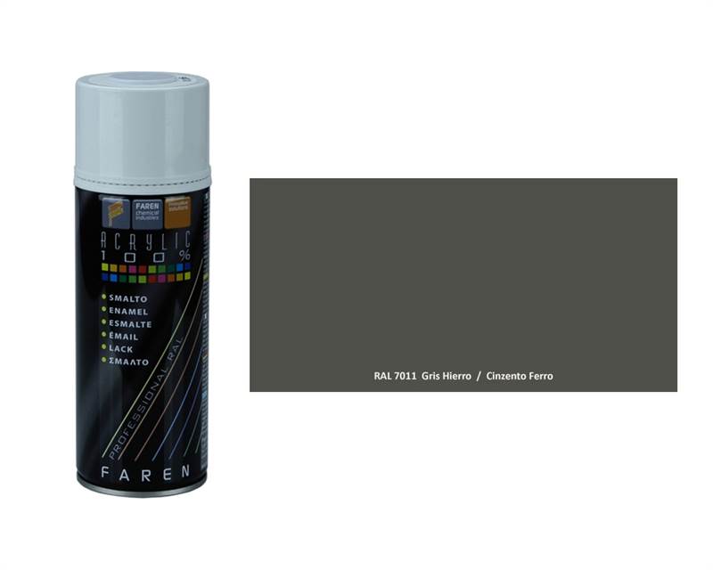 <div>SPRAY PINTURA GRIS HIERRO RAL7011 400ML FAREN</div>