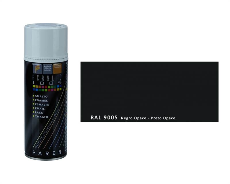 <div>SPRAY PINTURA NEGRO OPACO RAL9005 400ML FAREN</div>