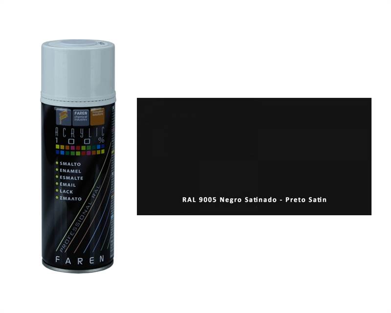 <div>SPRAY PINTURA NEGRO SATINADO RAL9005 400ML FAREN</div>