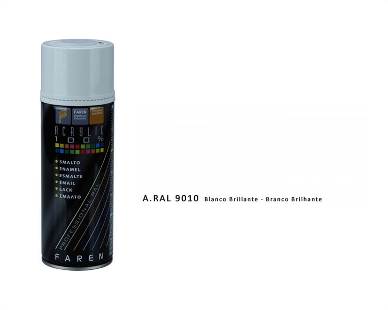 <div>SPRAY PINTURA BLANCO BRILLO RAL9010 400ML FAREN</div>