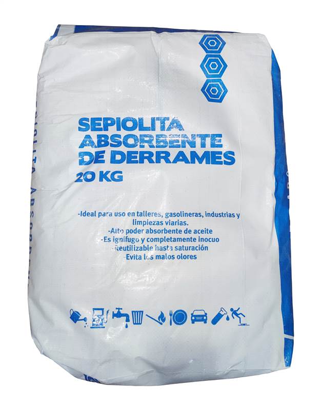 <div>ABSORBENTE MINERAL SEPIOLITA 20/80 20 KG SACO AZUL</div>